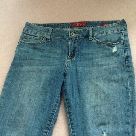 Lucky Brand Leyla Skinny Jeans, Distressed, Medium Wash, Sz 10/30 - Picture 3 of 16